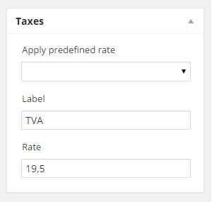 Manage invoice taxes