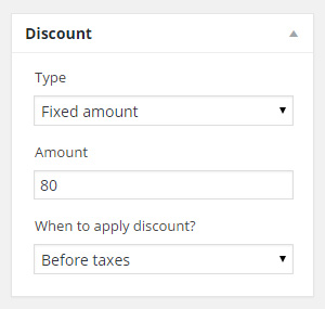 Invoice discount