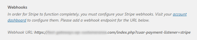 Webhook URL